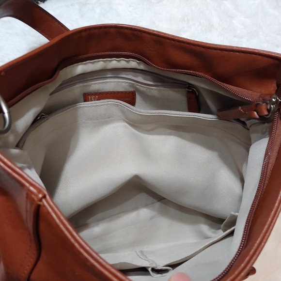 INC International Concepts Riverton Hobo Bag Brown Purse - Picture 12 of 12